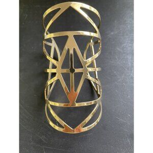 Vintage Beautiful 4” Goldtone Statement Cuff Bracelet